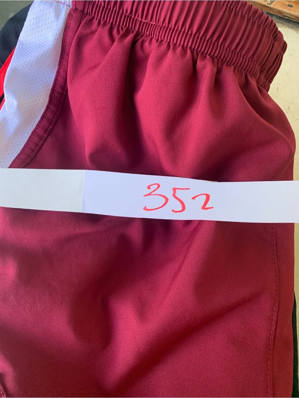 Nike Women's Black Athletic Shorts with Red Trim + Adidas Running Shorts XS Lot
